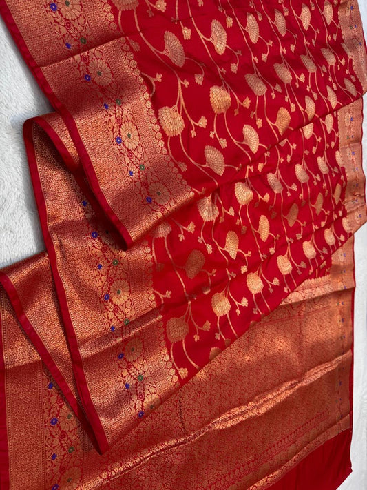 Dupion Silk Premium Banarasi Saree