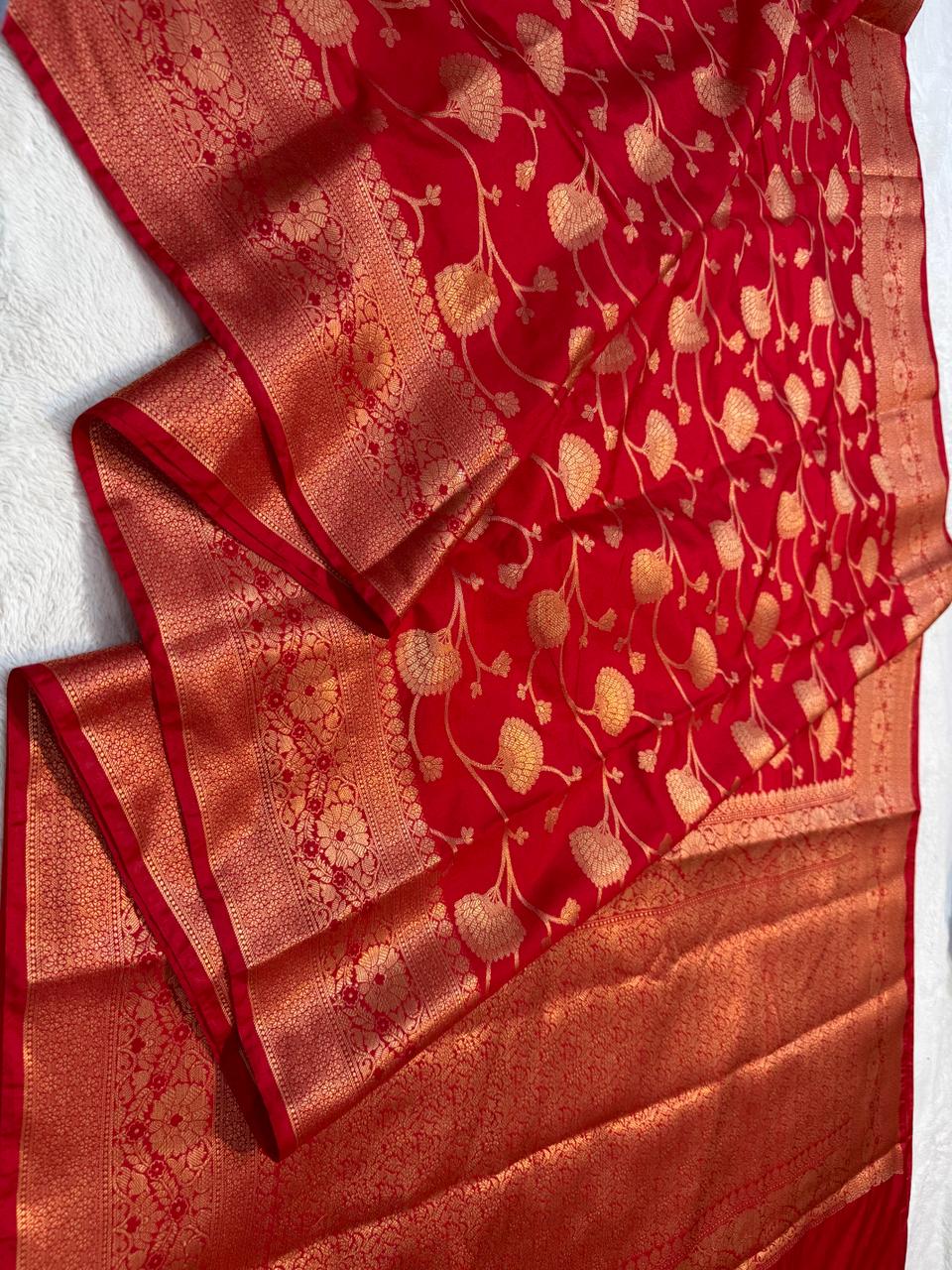 Dupion Silk Premium Banarasi Saree