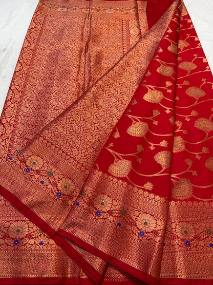 Dupion Silk Premium Banarasi Saree