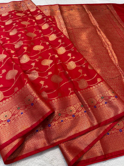 Dupion Silk Premium Banarasi Saree