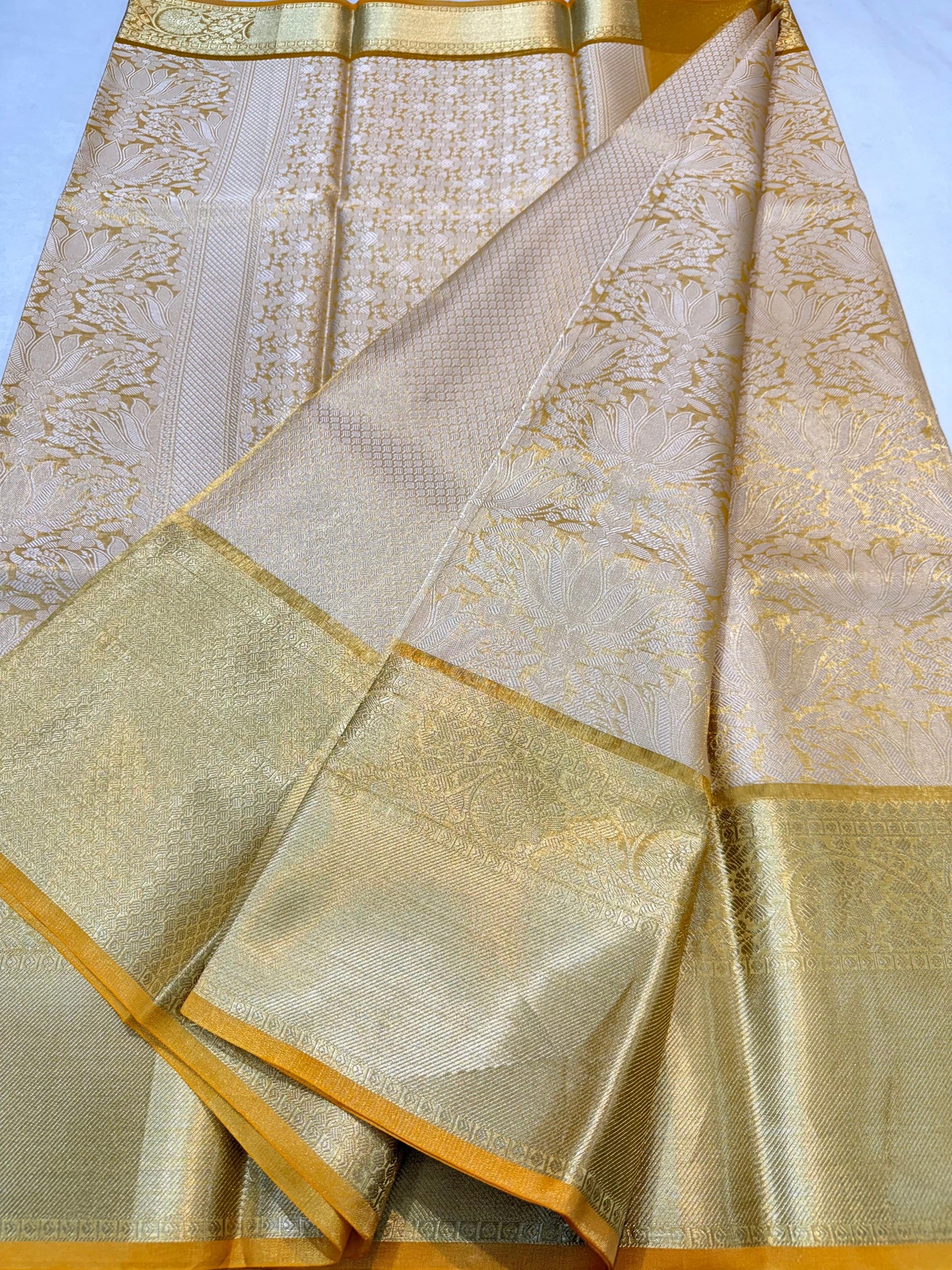 Gold Kanchi Silk Banarasi Saree