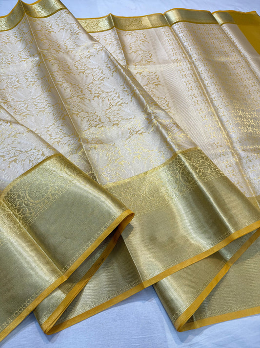 Gold Kanchi Silk Banarasi Saree