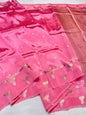 Baby Pink  Viscose Silk Premium Banarasi Saree