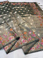 Tissue Designer Embroidery Premium Banarasi Saree