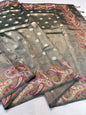 Tissue Designer Embroidery Premium Banarasi Saree