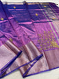 Blue Tissue Designer Handwork Premium Banarasi Saree