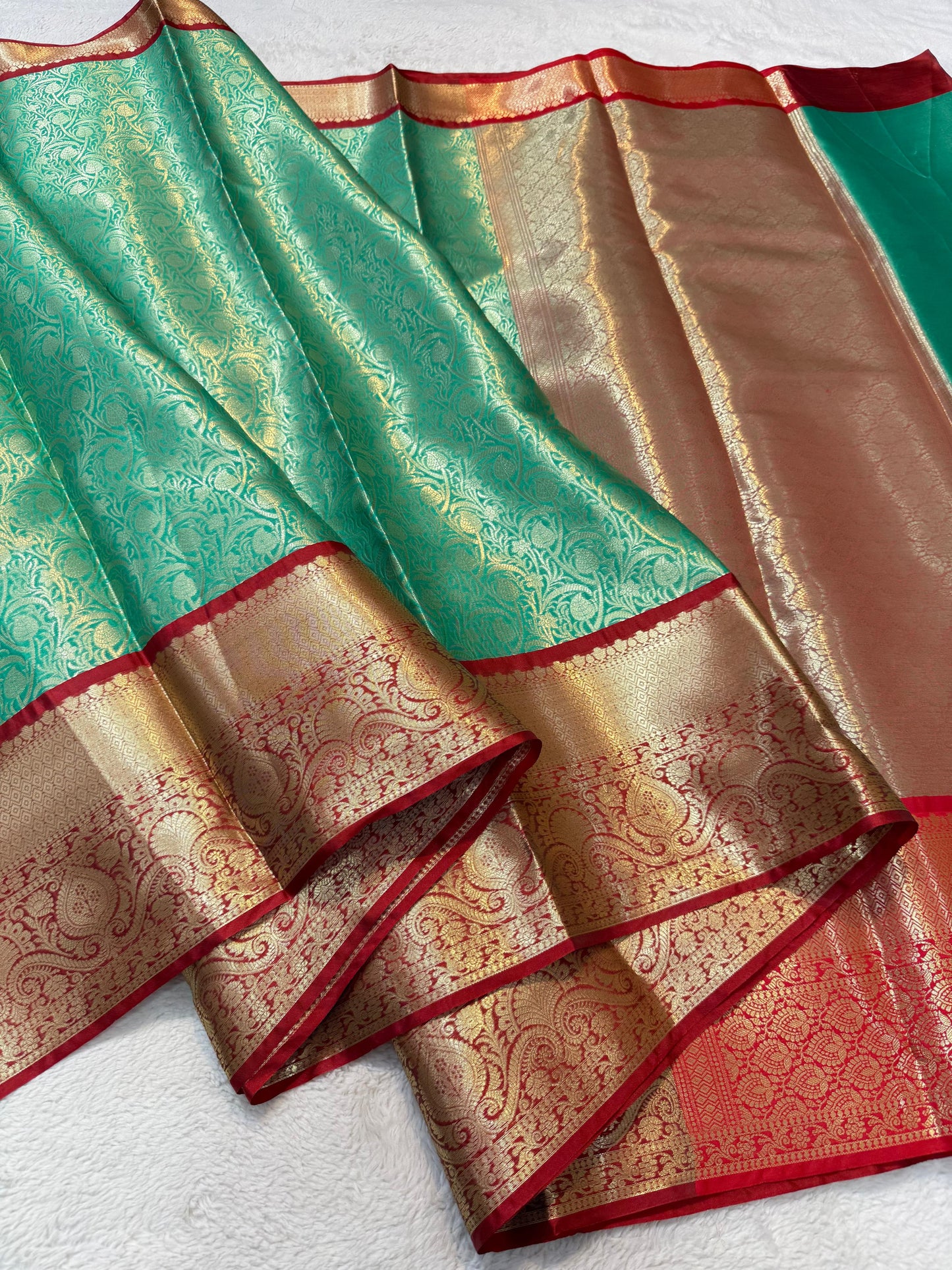 Green Kanchi Silk Premium Banarasi Saree