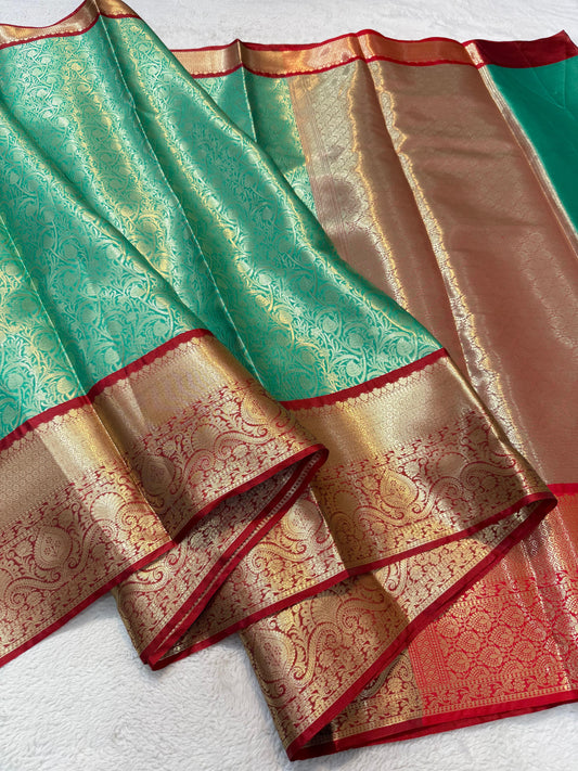 Green Kanchi Silk Premium Banarasi Saree