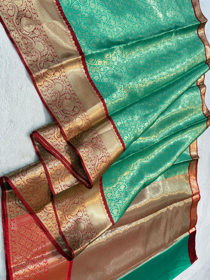 Green Kanchi Silk Premium Banarasi Saree