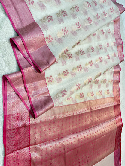 Cotton Silk Mina Premium Banarasi Saree