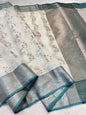Rama Green Cotton Silk Mina Premium Banarasi Saree