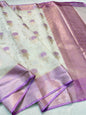 Lovender Cotton Silk Mina Premium Banarasi Saree