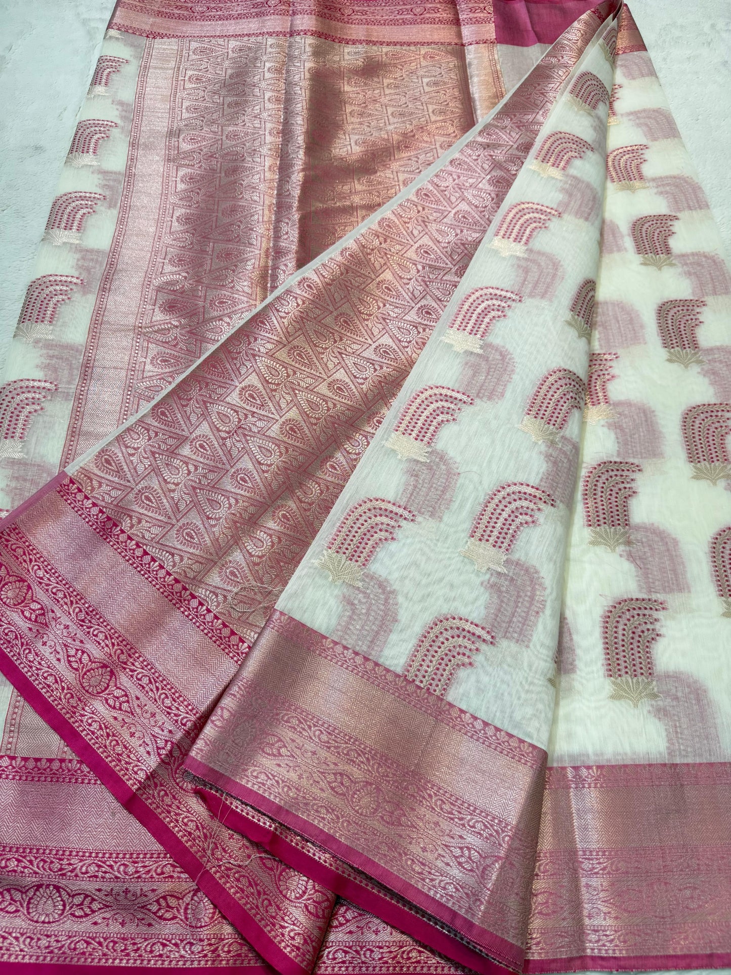 Maharani Cotton Silk Mina Premium Banarasi Saree