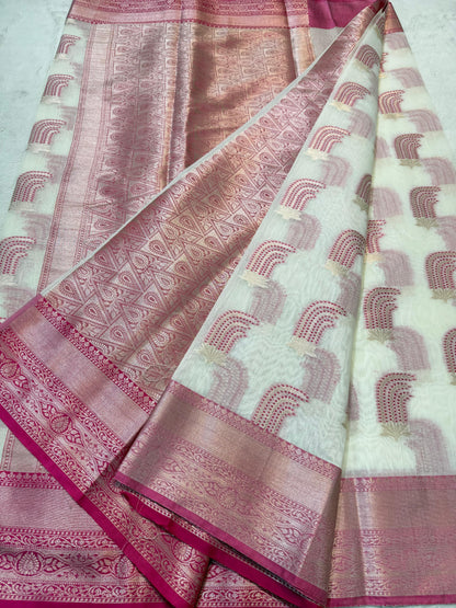 Maharani Cotton Silk Mina Premium Banarasi Saree