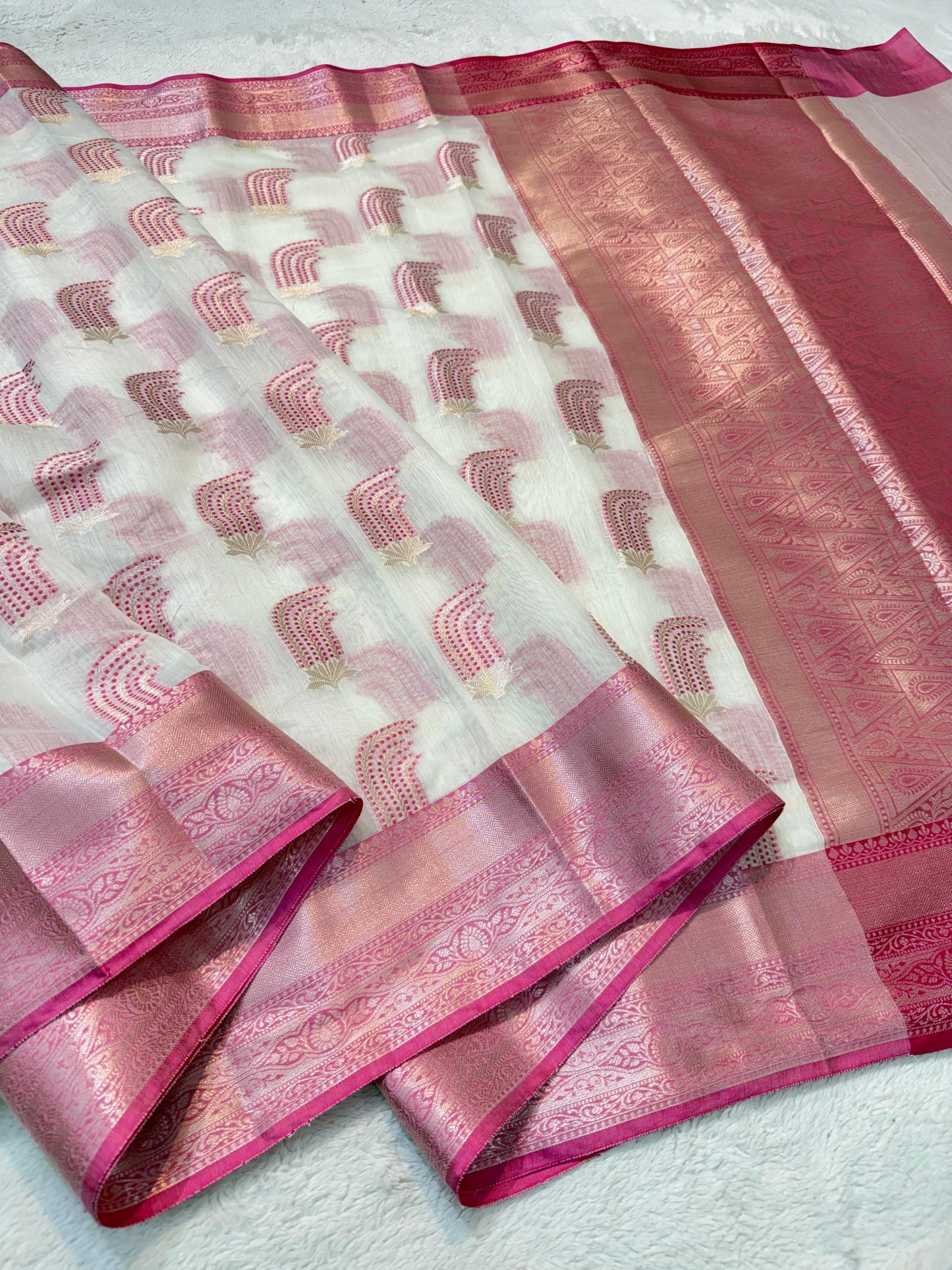 Maharani Cotton Silk Mina Premium Banarasi Saree