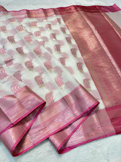 Maharani Cotton Silk Mina Premium Banarasi Saree