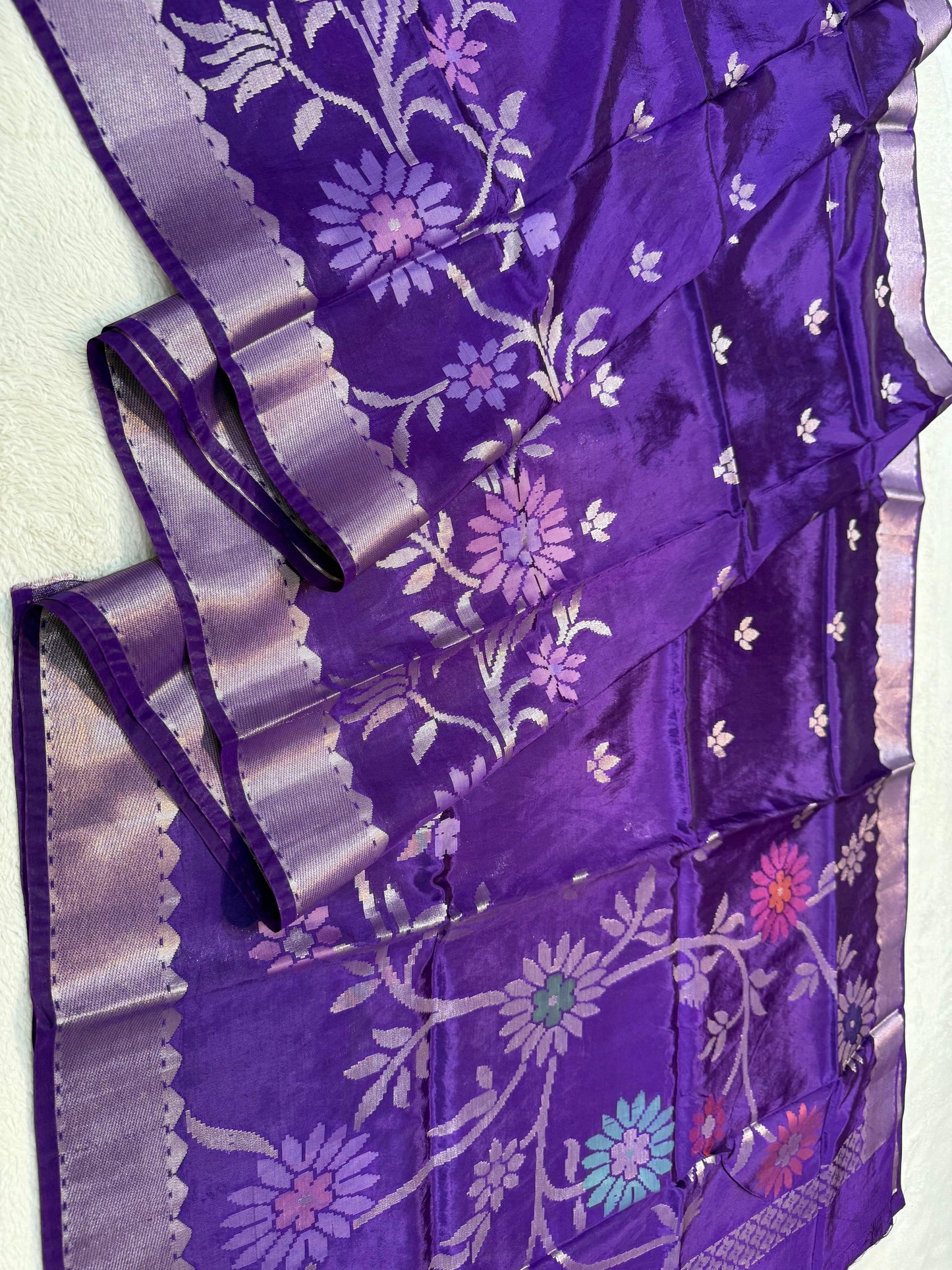Blue Viscose Silk Premium Banarasi Saree
