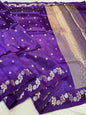 Blue Viscose Silk Premium Banarasi Saree