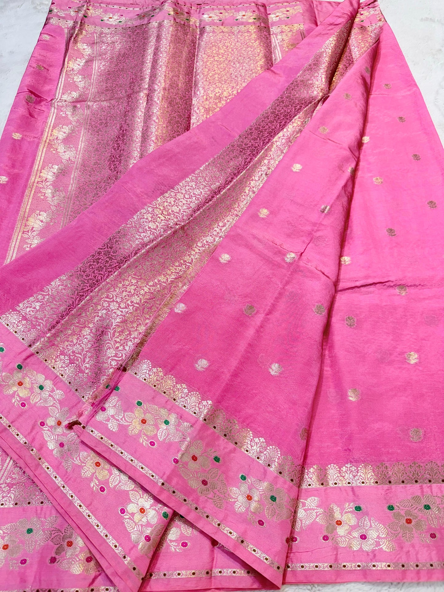 Pink Viscose Silk Premium Banarasi Saree