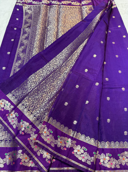 Blue Viscose Silk Premium Banarasi Saree