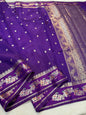 Blue Viscose Silk Premium Banarasi Saree