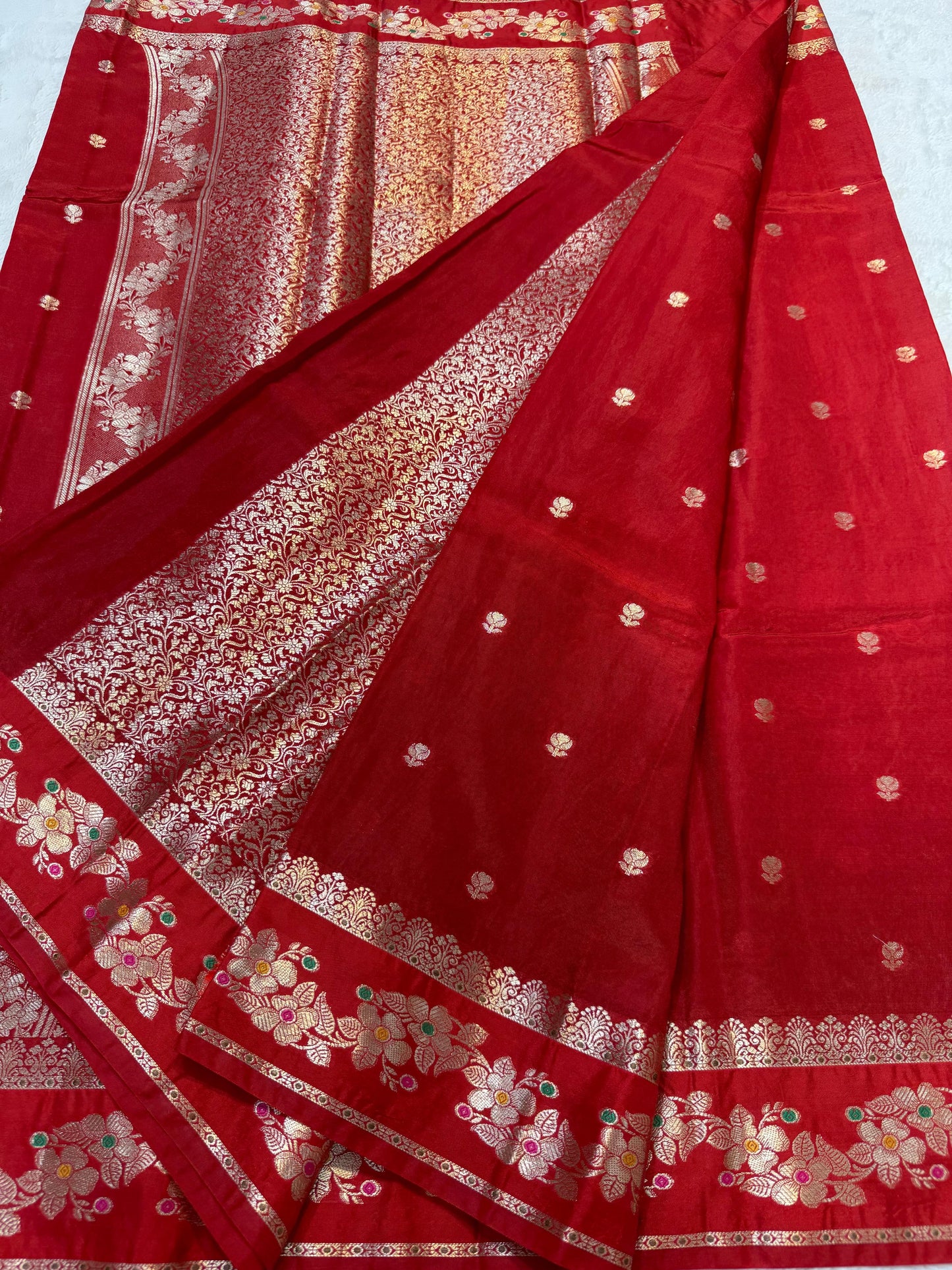Red Viscose Silk Premium Banarasi Saree