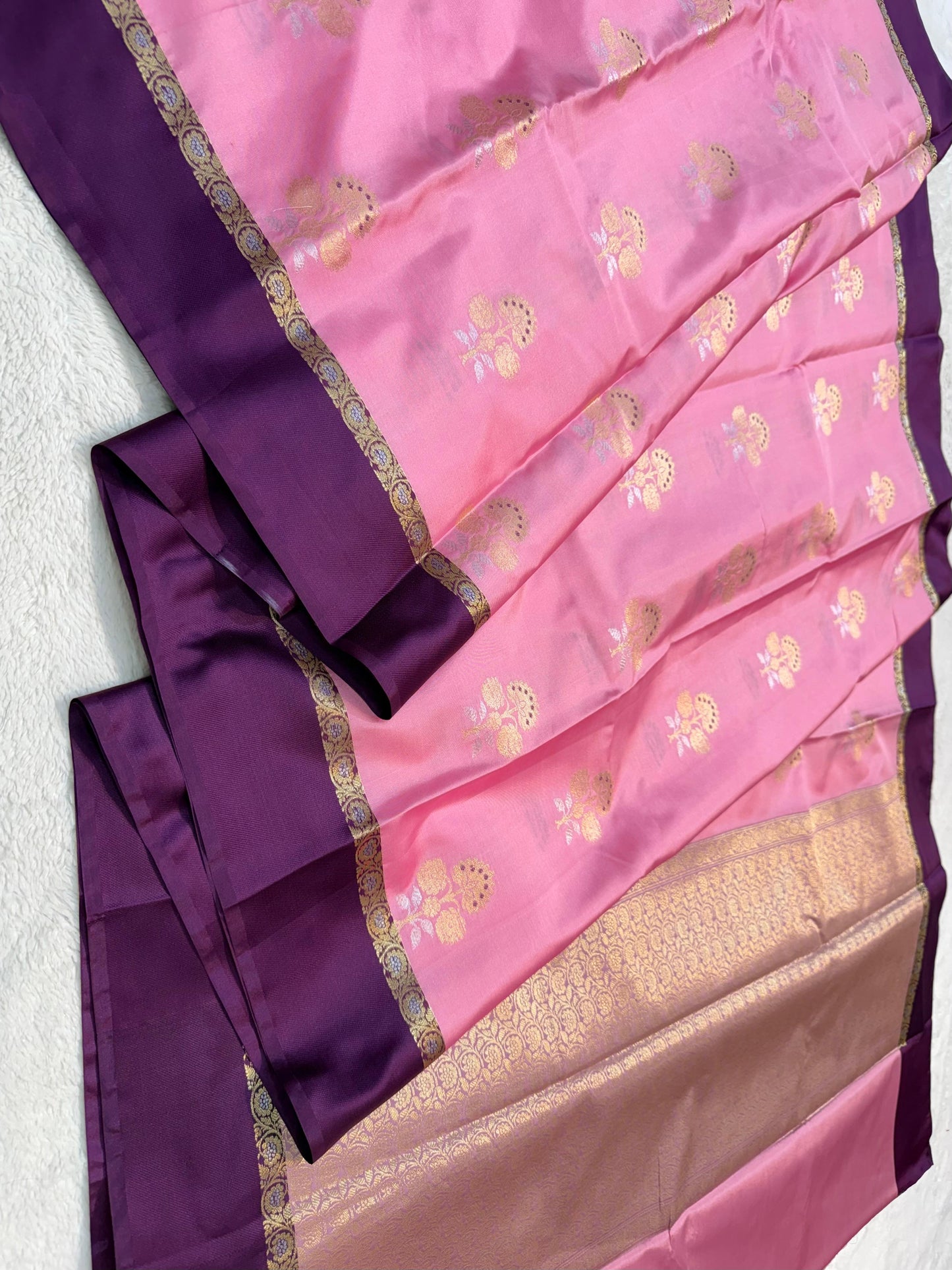 Pink Soft Silk Premium Banarasi Saree