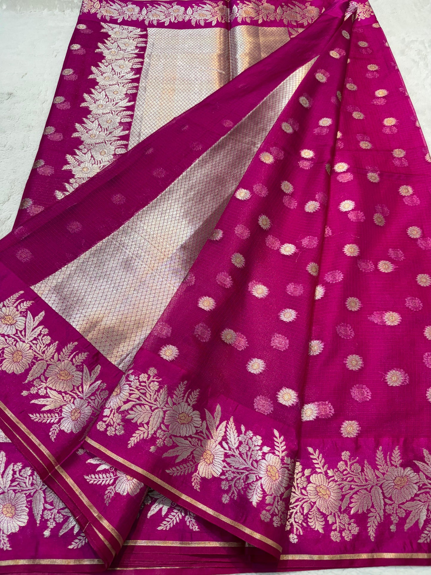 Maharani Cotton Kota Premium Banarasi Saree