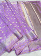 Lovender Cotton Kota Premium Banarasi Saree