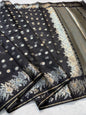 Black Cotton Kota Premium Banarasi Saree