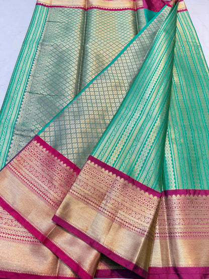 Green Kanchi Silk Premium Banarasi Saree