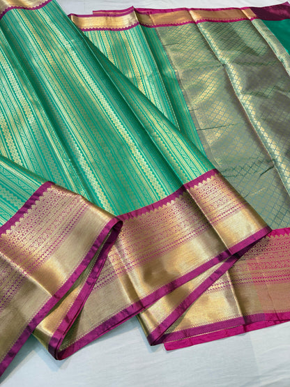 Green Kanchi Silk Premium Banarasi Saree