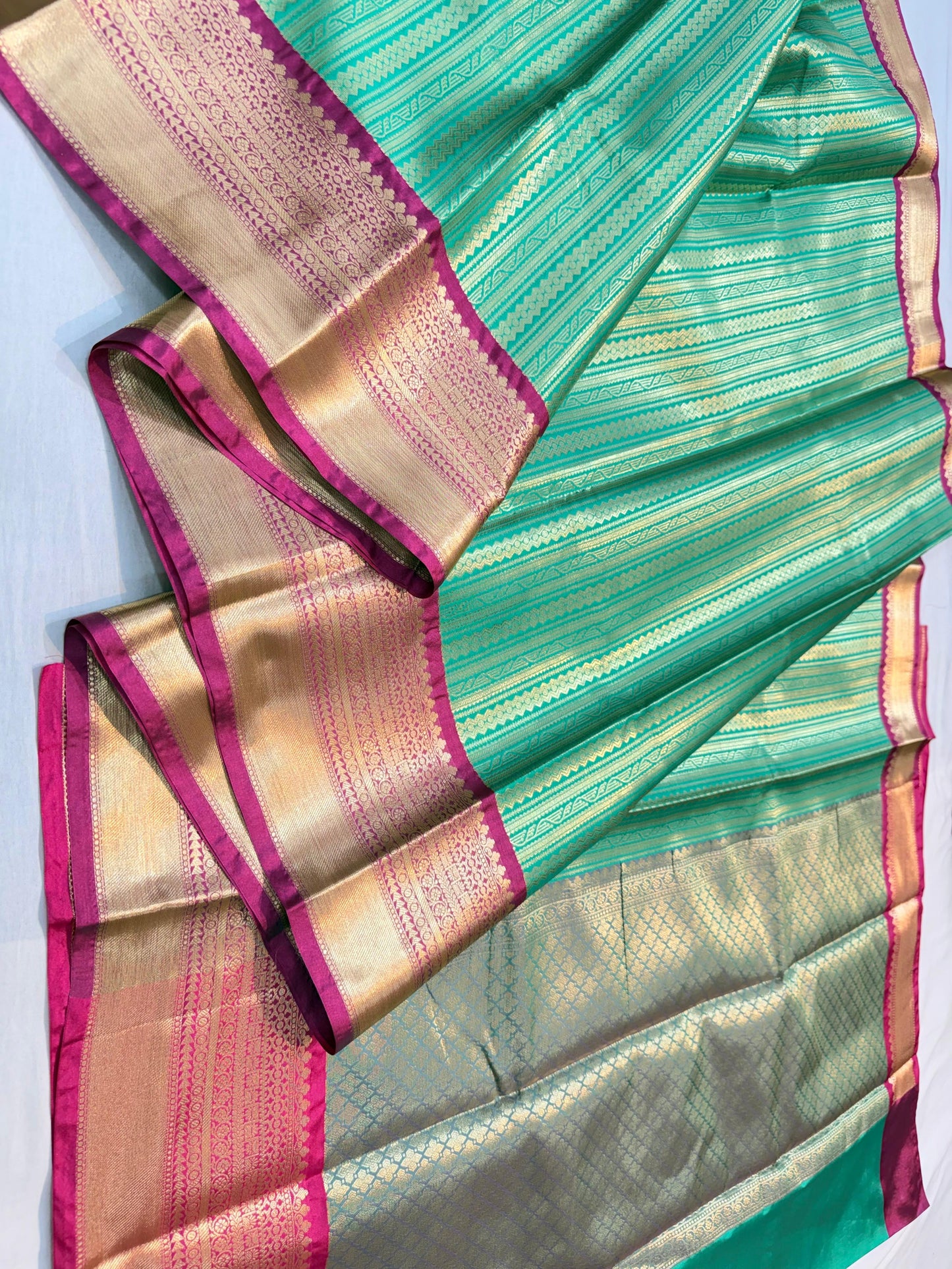 Green Kanchi Silk Premium Banarasi Saree
