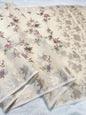 Peach  Cotton Kota Designer Embroidery Premium Banarasi Saree
