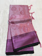 Pink Kanchi Silk Zari Brocade Banarasi Saree