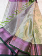 Green Kanchi Silk Zari Brocade Banarasi Saree