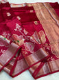 Maharani Shade Pure Viscose Premium Banarasi Silk Saree