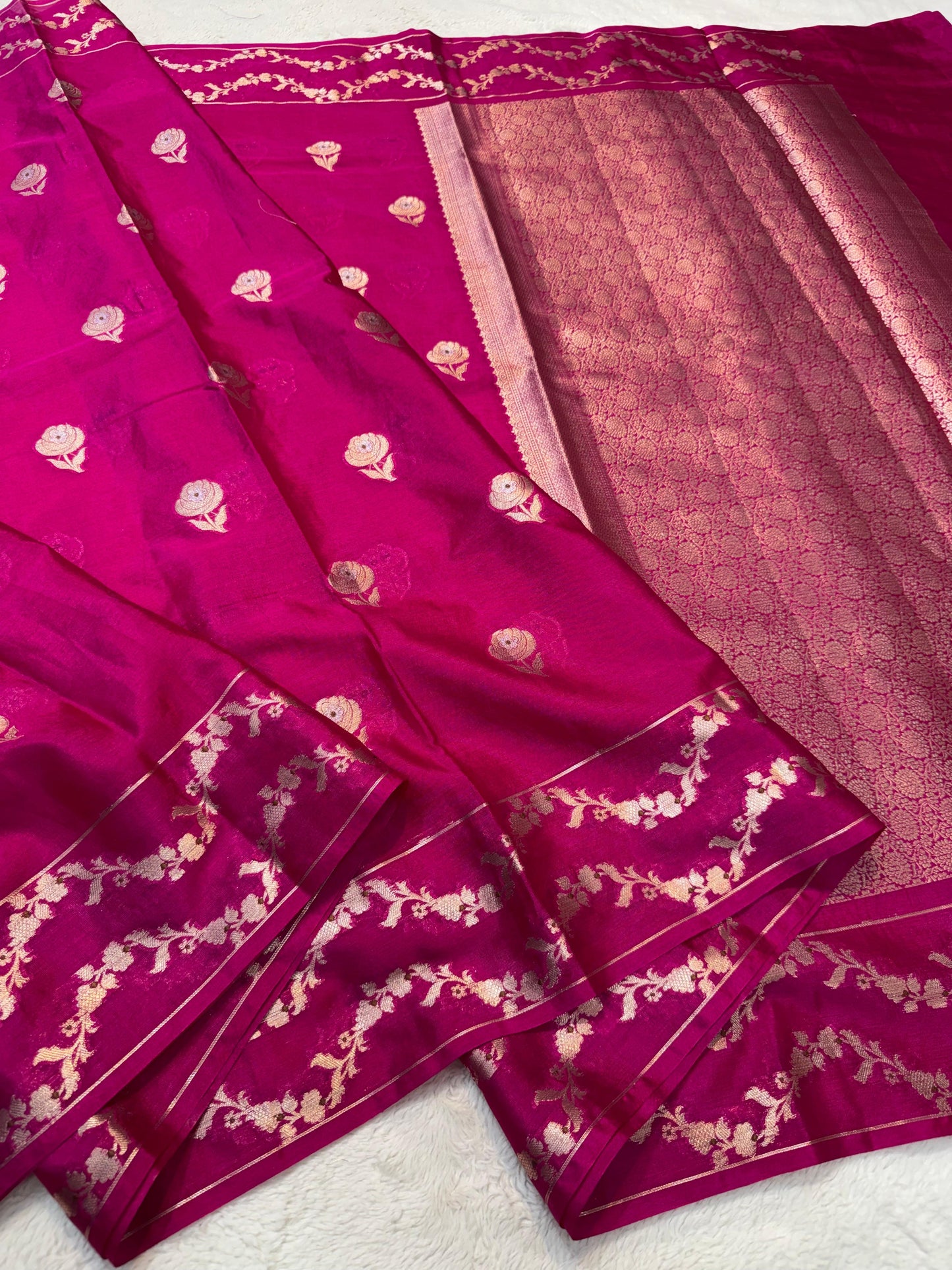 Rani Warm Silk Premium Banarasi Saree
