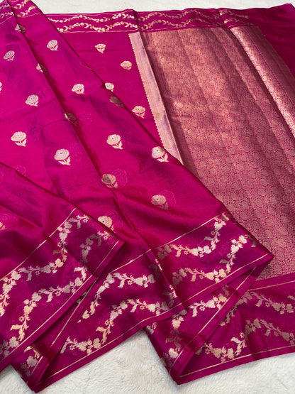 Rani Warm Silk Premium Banarasi Saree