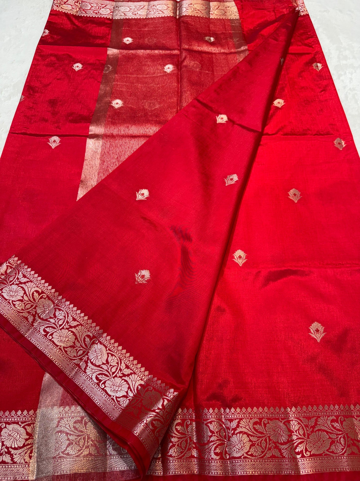 Red Soft Silk Premium Banarasi Saree