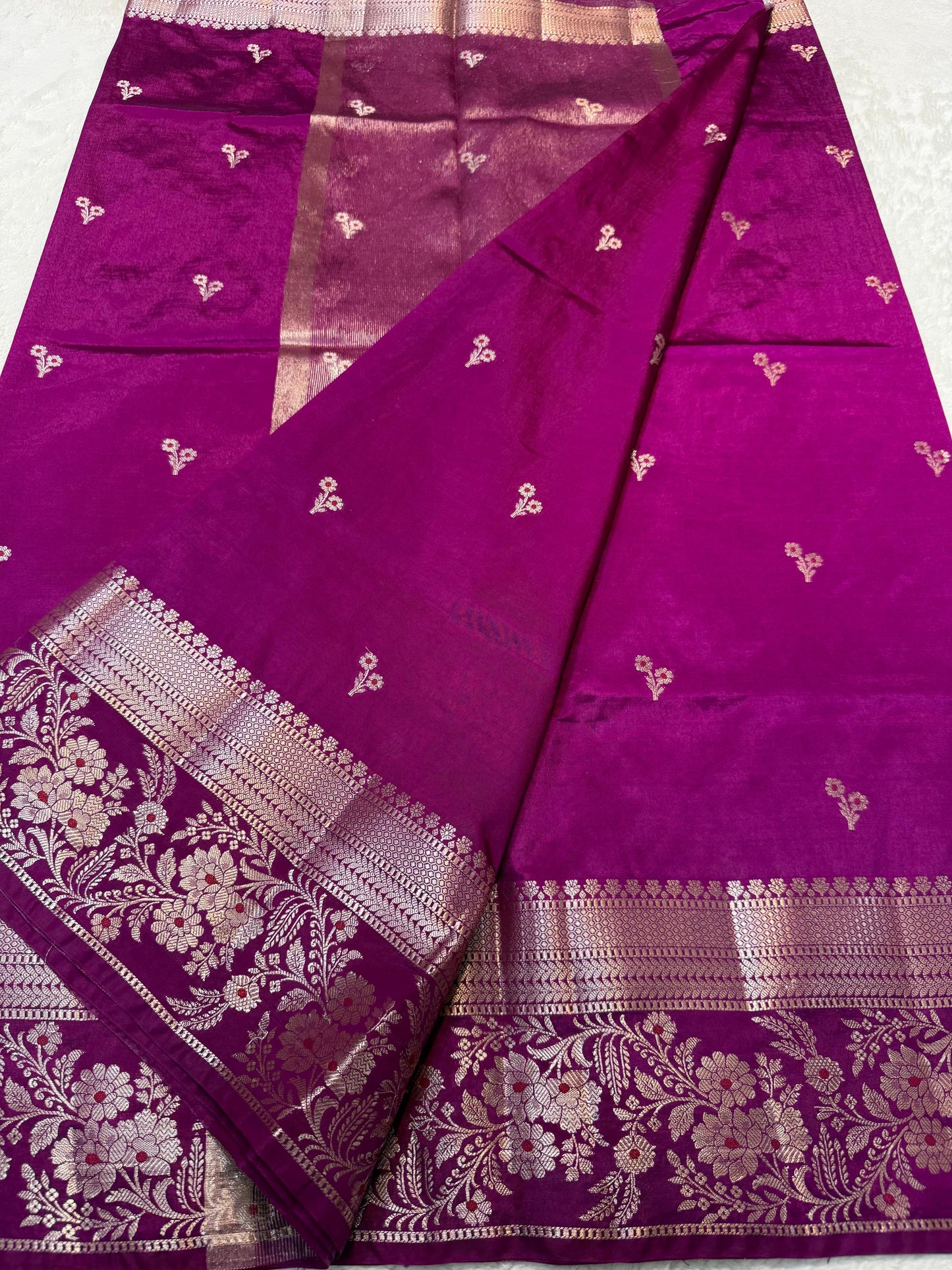 Magenta Soft Silk Premium Banarasi Saree