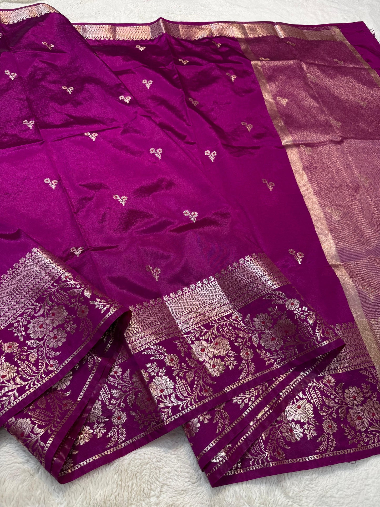 Magenta Soft Silk Premium Banarasi Saree
