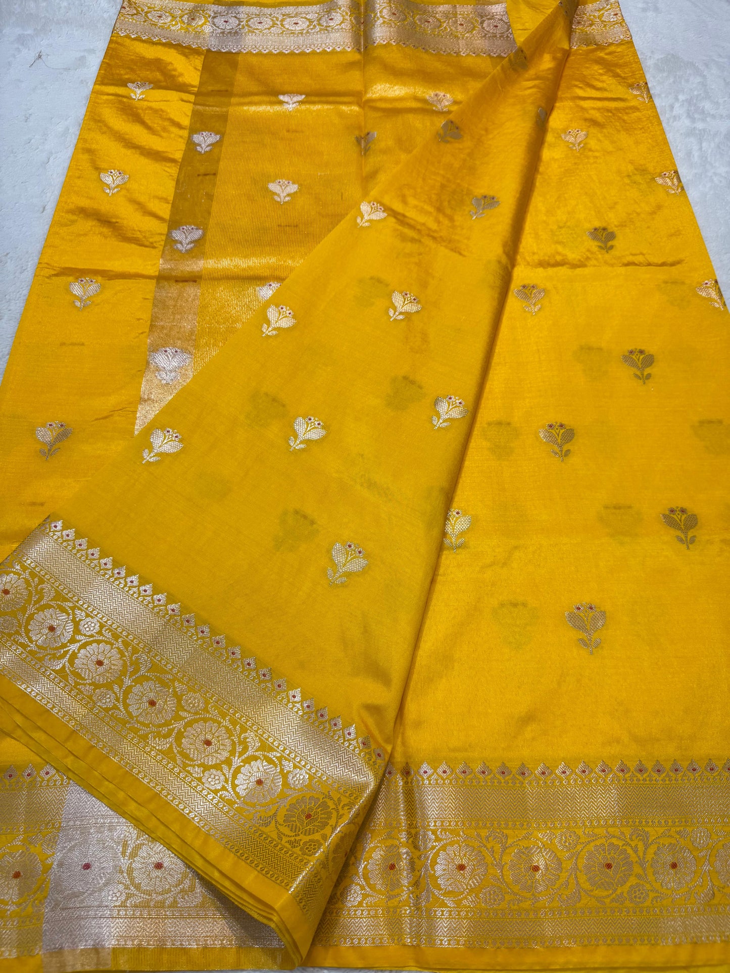 Gold Soft Silk Premium Banarasi Saree