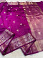 Magenta Soft Silk Premium Banarasi Saree