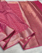 Pink Shade Georgette Silk Premium Banarasi Saree