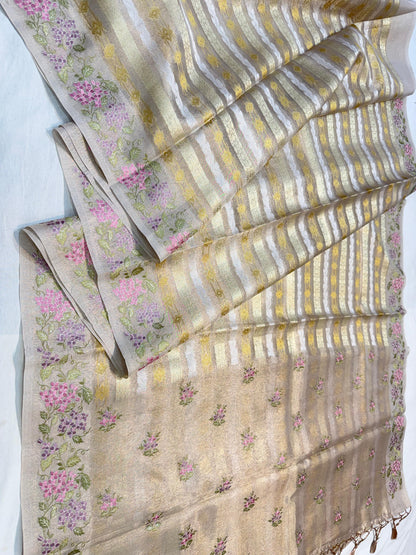 Tissue Designer Embroidery Premium Banarasi