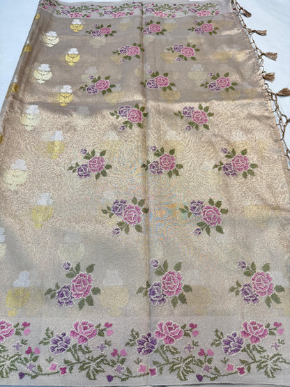 Tissue Designer Embroidery Premium Banarasi