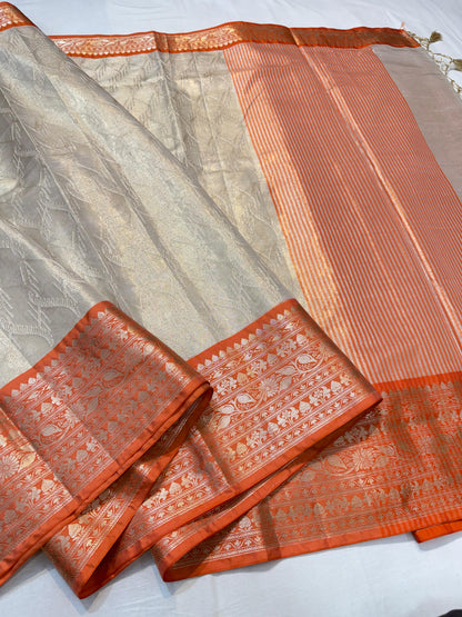 Tissue Designer Embroidery Premium Banarasi