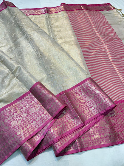 Tissue Designer Embroidery Premium Banarasi