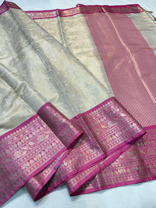 Tissue Designer Embroidery Premium Banarasi